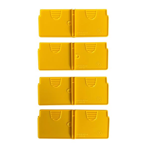 Lego Storage Case Dividers Panels Orange Replacement Lot of 4 - Picture 1 of 4